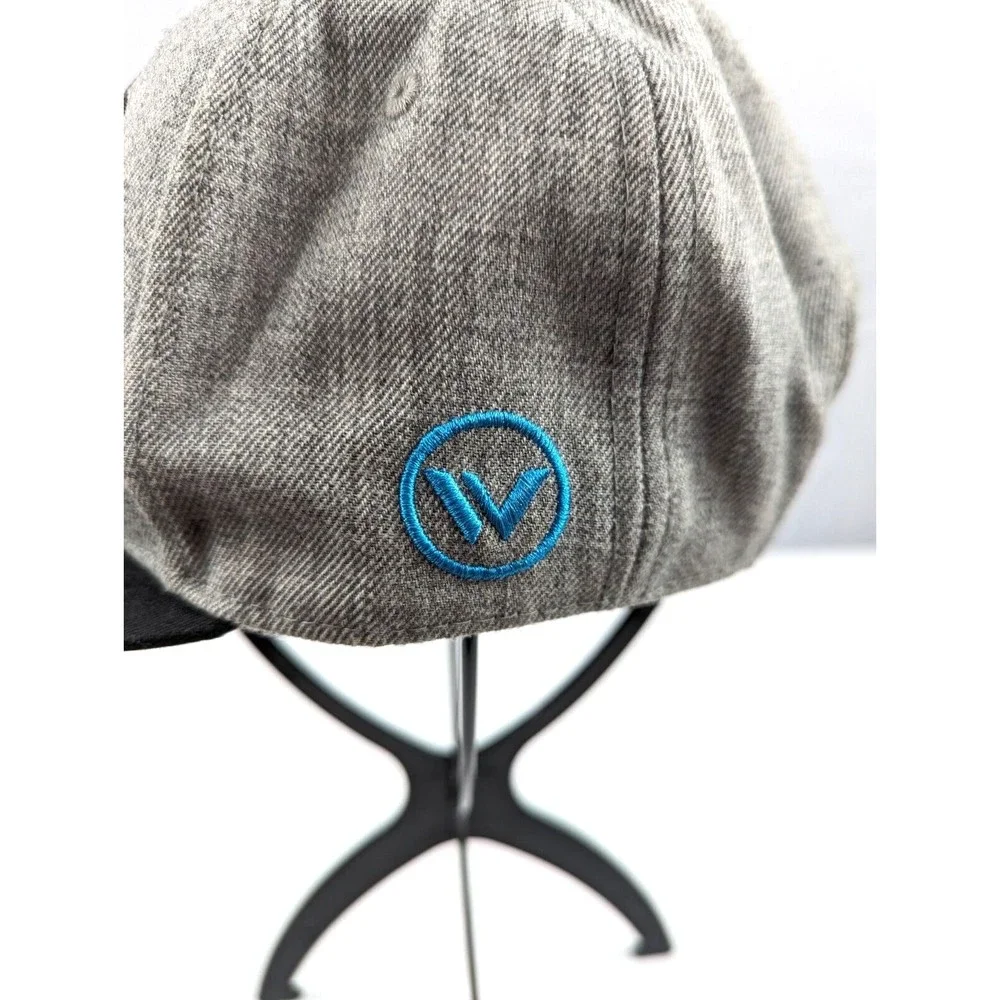 Never Bummer Hat Cap Adjustable SnapBack One Size Youth Gray Surfing‎ Surfer